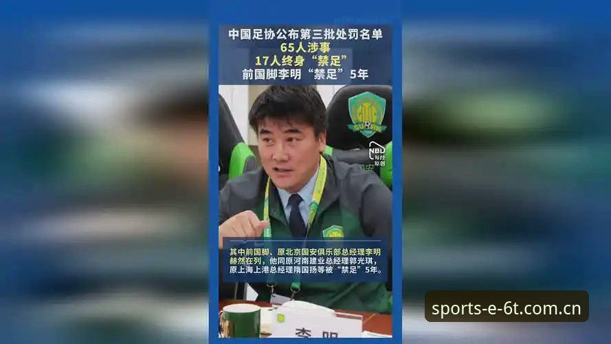 揭秘中国足协第三批禁足名单：17人终身禁赛背后的腐败黑幕